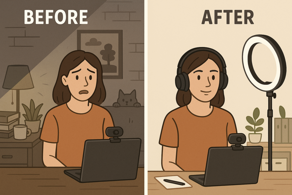 Remote work interview setup