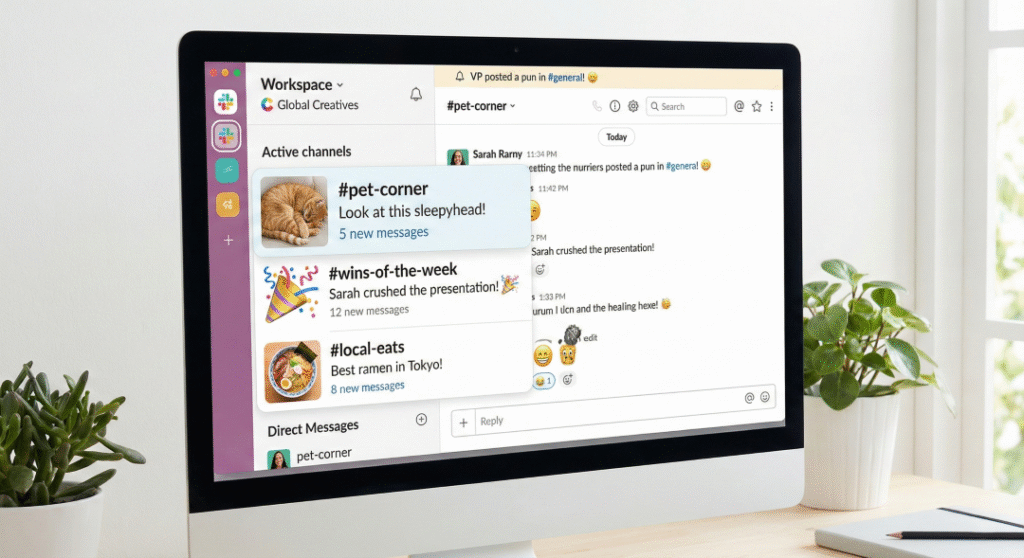 Fun channels on Slack